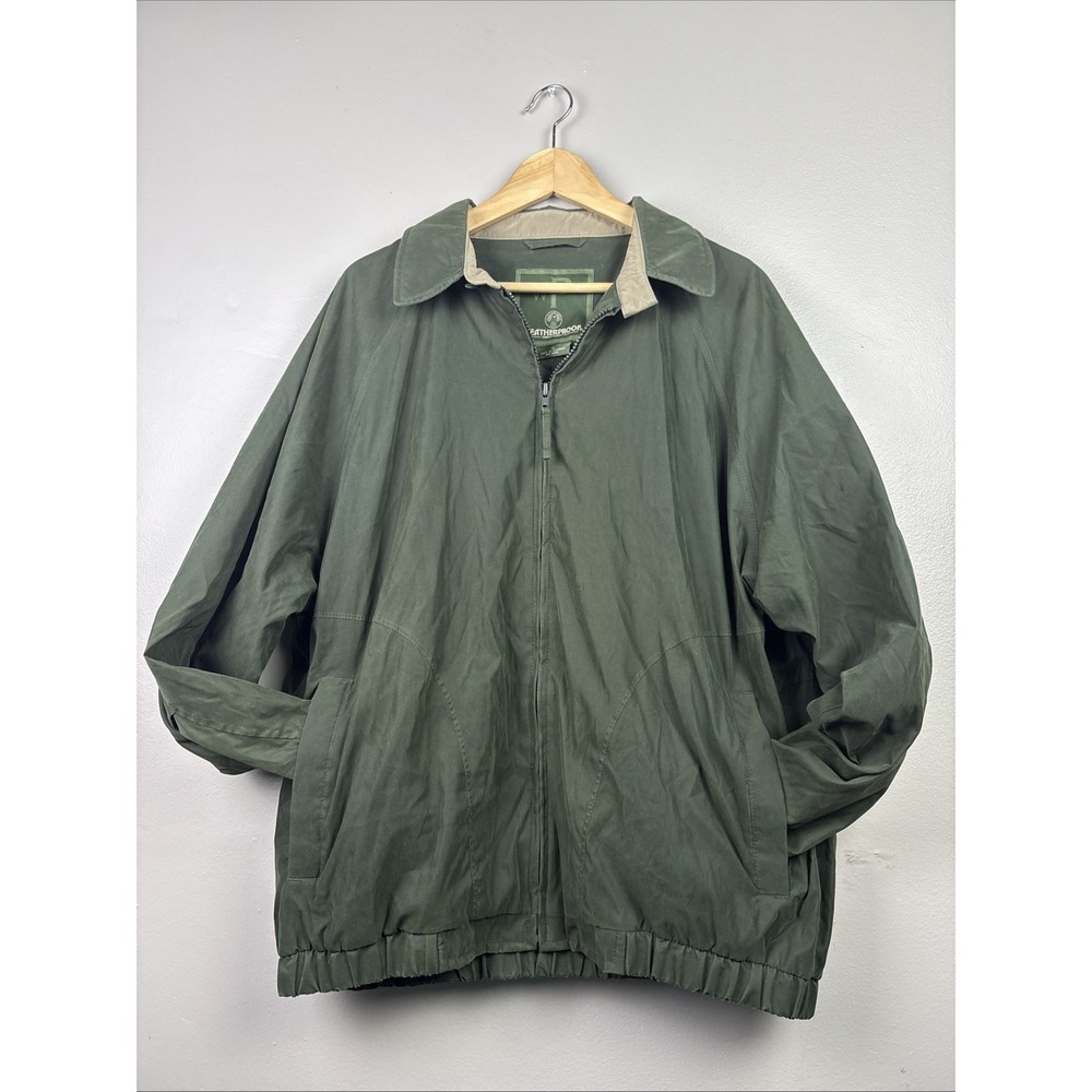 VINTAGE Green Weatherpoof Garment Company Windbreaker Jacket Size XL WPL 11590